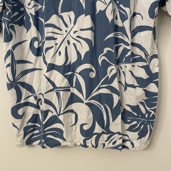 Kalaheo Vintage Hawaiian Aloha Shirt Men Medium Blue Tropical Made In Hawaii USA - Picture 12 of 13